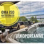 Penthouse-tasokas Moderni Kaupunki Huipulla -iso Jacuzzi Omalla Kattoterassilla - Aurinkotuolit Ja Aurinko Odottaa Sinua - Huikea Maisema- - 10 Hloe - Free Parking 아파트 *