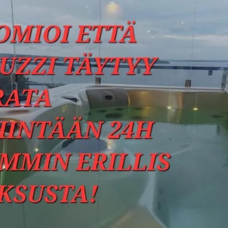 Penthouse Aurea Nordic Tasokas Moderni Kaupunki Tampereen Huipulla -iso Jacuzzi Omalla Kattoterassilla - Aurinkotuolit Ja Aurinko Odottaa Sinua - Huikea Maisema- - 10 Hloe -