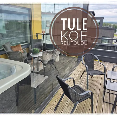 Penthouse Aurea Nordic Tasokas Moderni Kaupunki Tampereen Huipulla -iso Jacuzzi Omalla Kattoterassilla - Aurinkotuolit Ja Aurinko Odottaa Sinua - Huikea Maisema- - 10 Hloe - Apartamento *