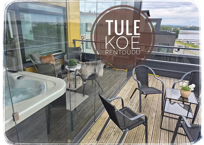 Penthouse-tasokas Moderni Kaupunki Huipulla -iso Jacuzzi Omalla Kattoterassilla - Aurinkotuolit Ja Aurinko Odottaa Sinua - Huikea Maisema- - 10 Hloe - Free Parking Апартаменты *
